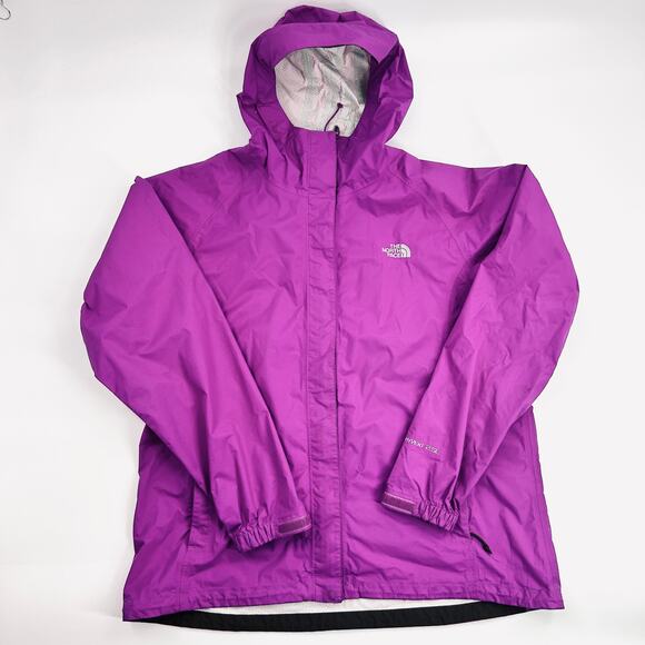 The North Face HyVent Rain Shell Jacket Women’s XL Magenta Waterproof - Picture 6 of 9